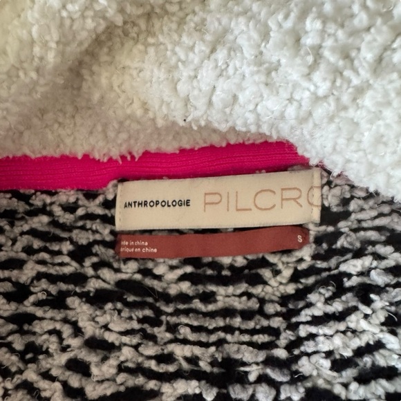 Pilcro x Anthropologie - Maia Cropped Quarter-Zip Pullover Cozy Sweater Sz S - Picture 7 of 9